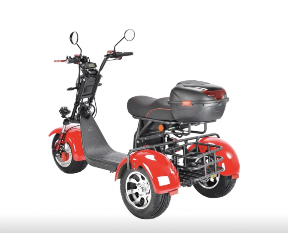 Электротрицикл WHITE SIBERIA PRO TRIKE 3000W RED