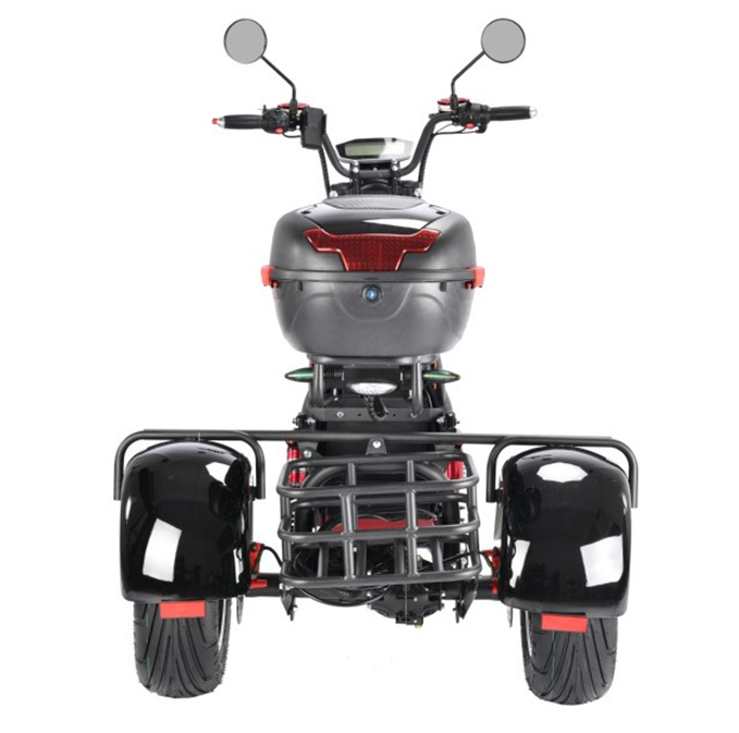 Электротрицикл WHITE SIBERIA PRO TRIKE 3000W BLACK